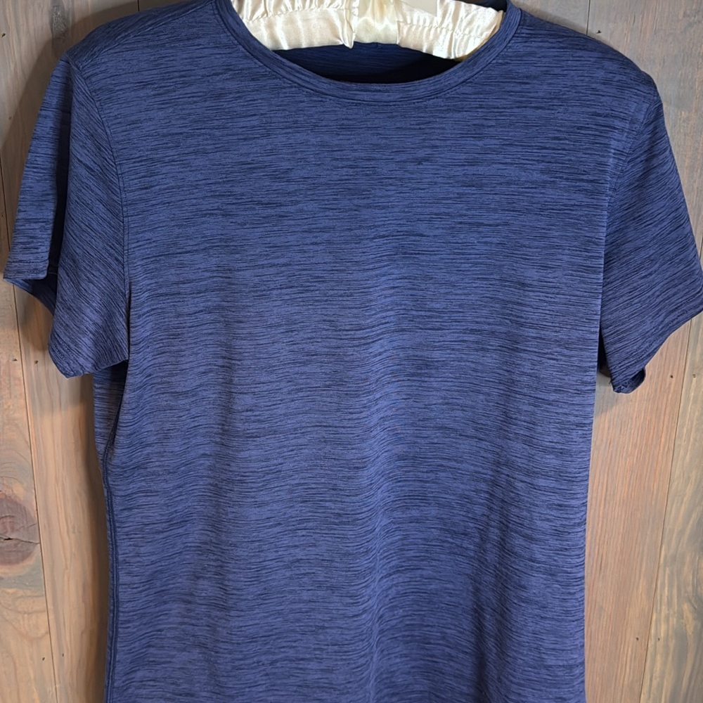 Brooks Running Tee Navy Blue Space Dye Women’s Medium